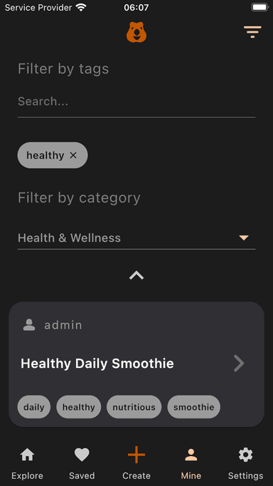 Search and organise recipes in Quokkit